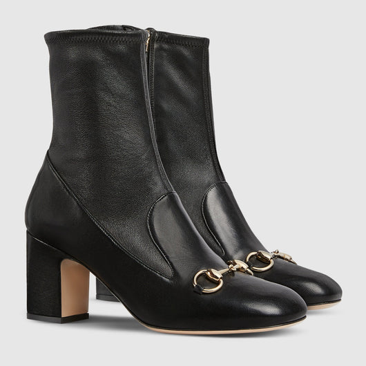 Horsebit ankle bootie