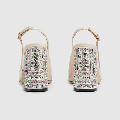 Women's Horsebit pump with crystals