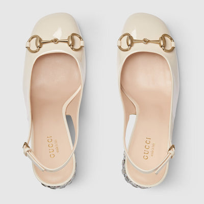 Women's Horsebit pump with crystals