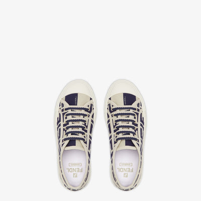 Domino Sneakers Blue Canvas