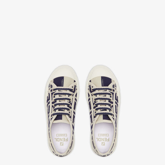 Domino Sneakers Blue Canvas