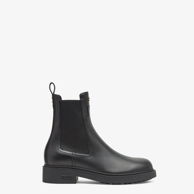 Round Toe Filo Boots Black