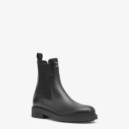 Round Toe Filo Boots Black