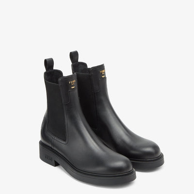 Round Toe Filo Boots Black