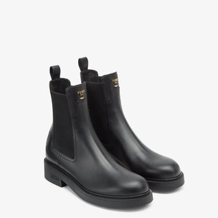 Round Toe Filo Boots Black