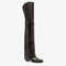 Square Toe Boots Burgundy