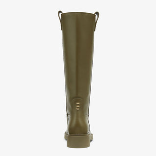 Round Toe Filo Boots Green