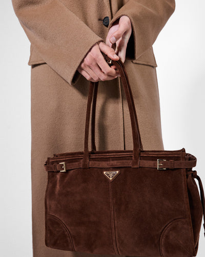 Bonnie medium nubuck leather handbag