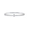 T BRACELET SILVER DIAMOND PAVED