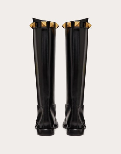 CALFSKIN LEATHER ROMAN STUD BOOT 15MM