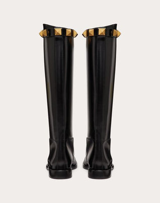 CALFSKIN LEATHER ROMAN STUD BOOT 15MM