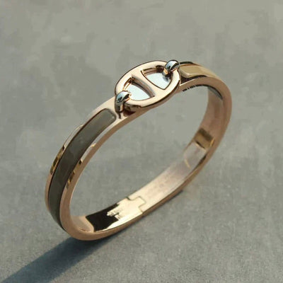 CLIC CHAINE PINK GOLD BRACELET