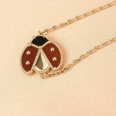 LUCKY CARNELIANS LADYBUG  BRACELET