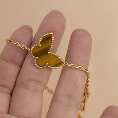 HEART BUTTERFLY CLOVER 4 MOTIFS BRACELET