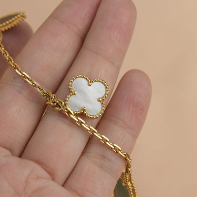 HEART BUTTERFLY CLOVER 4 MOTIFS BRACELET