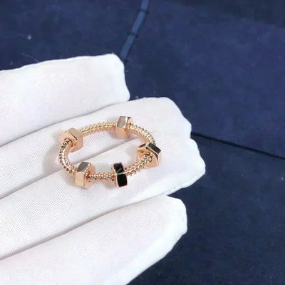 NUTS AND BOLTS ROSE GOLD RING