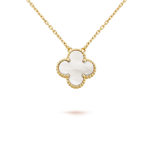 CLOVER MINI 9.5MM WHITE MOTHER-OF-PEARL NECKLACE