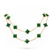 CLOVER 20 MOTIFS MALACHITE GOLD