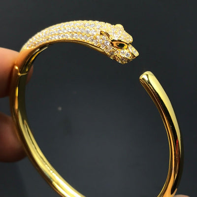 PANTHERE  DIAMOND OPEN BRACELET