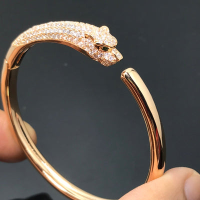 PANTHERE  DIAMOND OPEN BRACELET