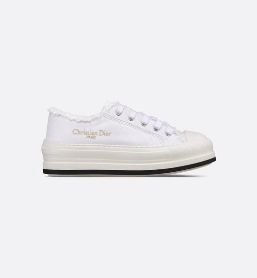 Walk'n' Platform Fringed Cotton Sneaker
