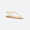 C'est Thong Laminated Calfskin Sandal