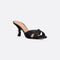 Tribales Heeled Slide Suede Goatskin