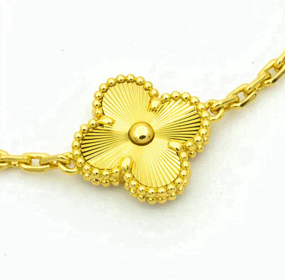 CLOVER 5 MOTIFS LASER DIAMOND BRACELET