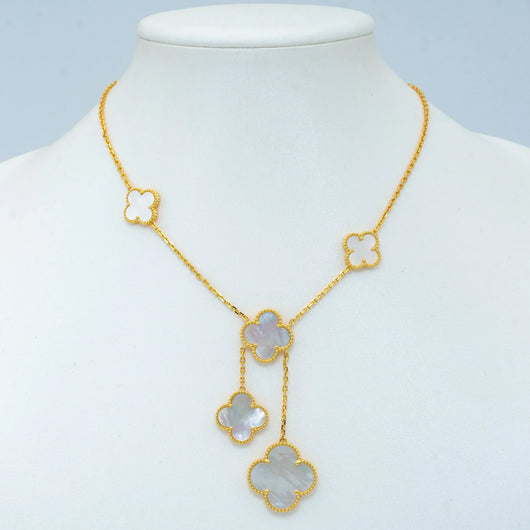 CLOVER  MOP NECKLACE 6 MOTIF