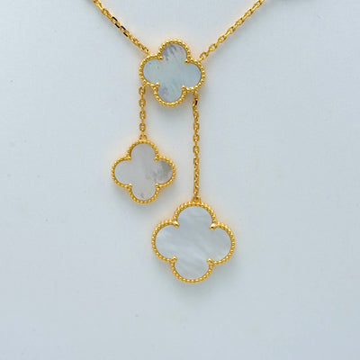 CLOVER  MOP NECKLACE 6 MOTIF
