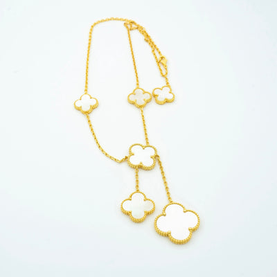 CLOVER  MOP NECKLACE 6 MOTIF