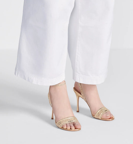 Dway Heeled Embroidered Sandals