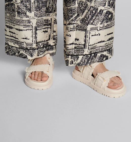 Cotton Canvas Sandal