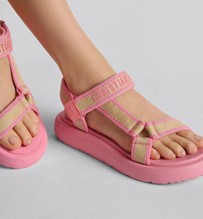 D-Wave Embroidered Sandal