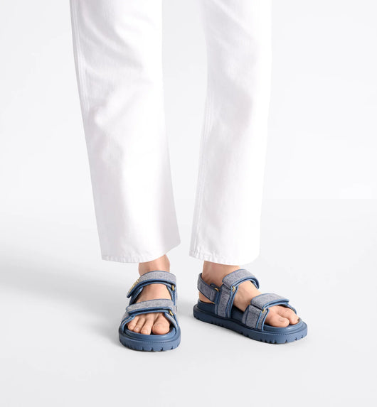 Cannage Denim Sandal