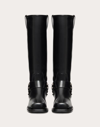 ROCKSTUD CALFSKIN BIKER BOOT 40MM