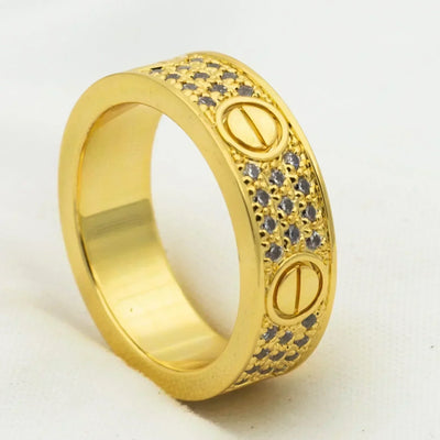 LOVE RING 5.5MM DIAMONDS PAVED