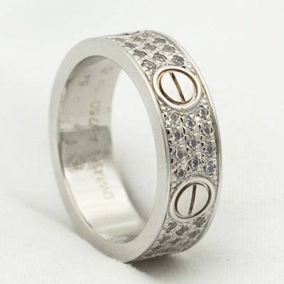 LOVE RING 5.5MM DIAMONDS PAVED