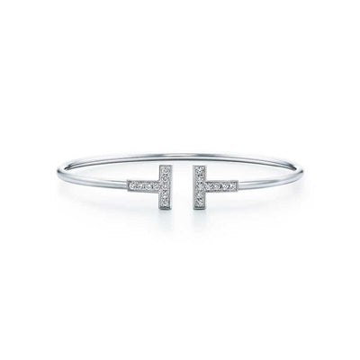 T BRACELET 1.8MM DIAMOND SILVER