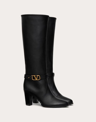 VLOGO SIGNATURE CALFSKIN BOOT 75MM