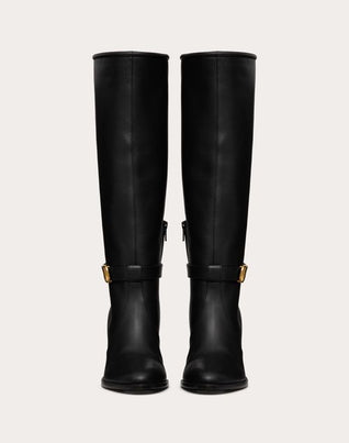 VLOGO SIGNATURE CALFSKIN BOOT 75MM
