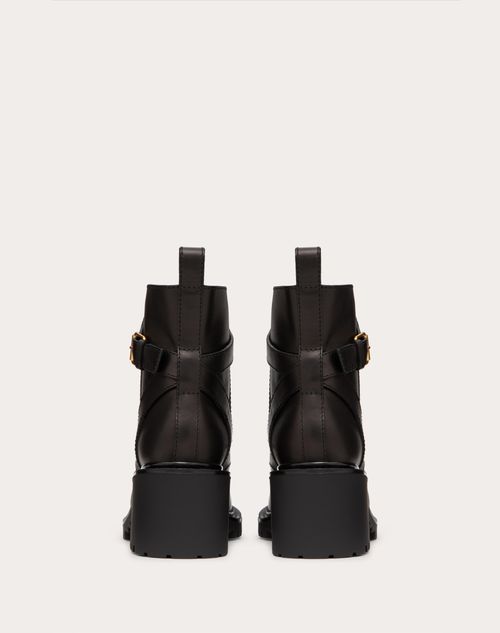 VLOGO SIGNATURE CALFSKIN COMBAT BOOT 70 MM