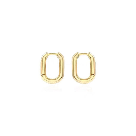 SMOOTH OVAL HUGGIES EARRINGS
