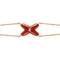 JEUX BRACELET CARNELIAN ROSE GOLD 1 DIAMOND
