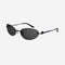 Balenciaga BB0179S oval metal black sunglasses