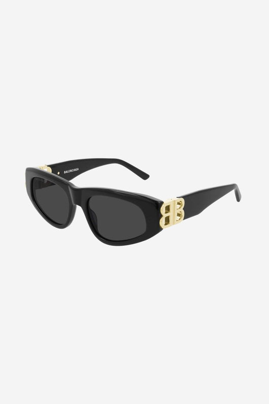 Balenciaga black cat-eye BB sunglasses - Lux Studios
