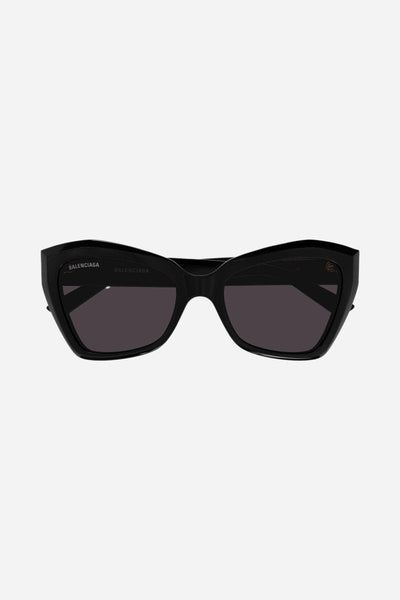 Balenciaga black oversize cat-eye sunglasses with BB logo - Lux Studios
