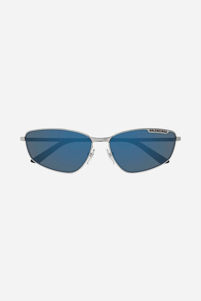 Balenciaga blue metal cat eye sunglasses - Lux Studios
