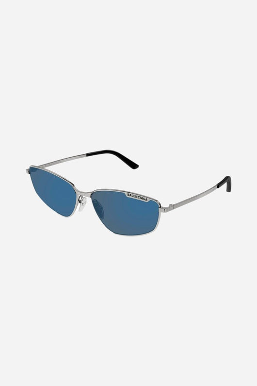 Balenciaga blue metal cat eye sunglasses - Lux Studios