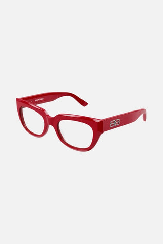 Balenciaga bold red frames